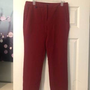 Burgundy Slacks with pockets